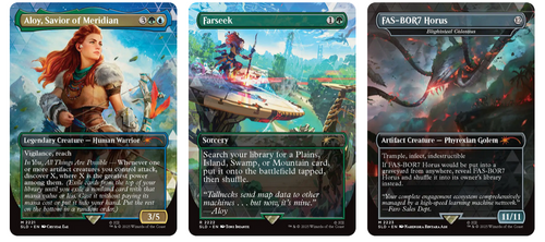 Three included cards