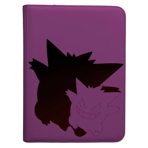Binder cover, featuring Gengar outline and silhouette