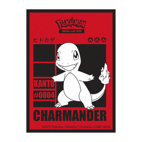 Sleeve art featuring Charmander Pokemon