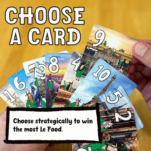 A hand of cards, one being chosen among the rest
