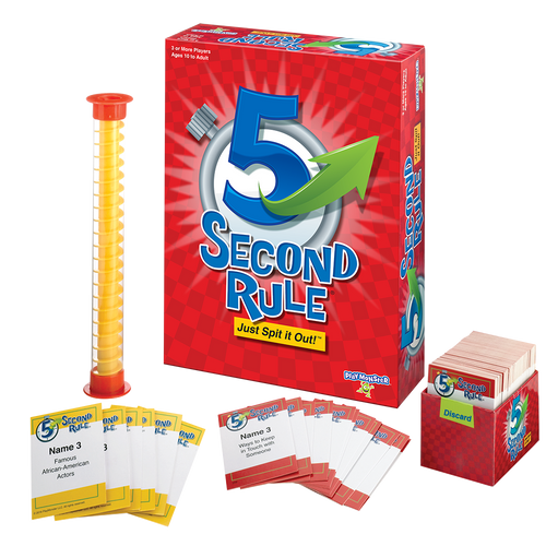 Game box with cards and timer