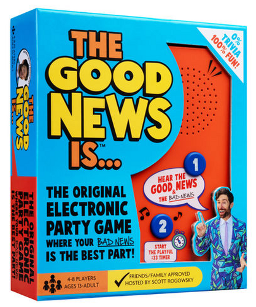 Game box, depicting the title and host