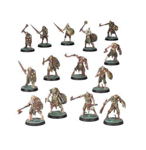 Enemy miniatures, painted