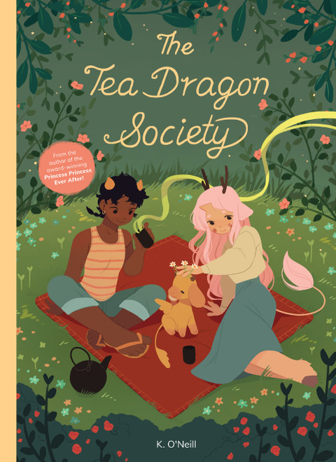 front cover of the book with two characters together on the grass