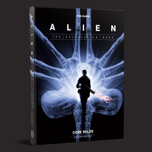 Book cover, with art depicting the silhouette of a person with a rifle over the physique of an alien entity