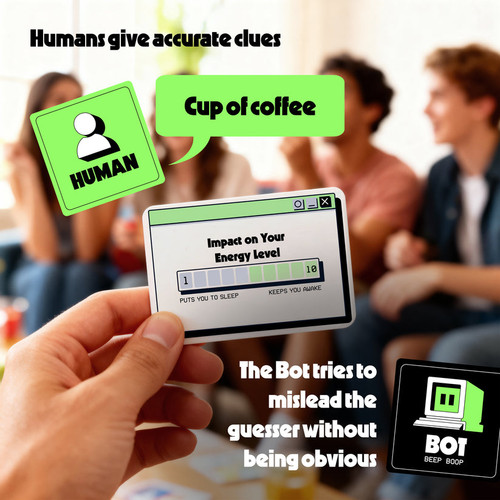sample cards with text explaining a game mechanic