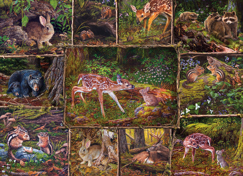 puzzle image, depicting a fawn