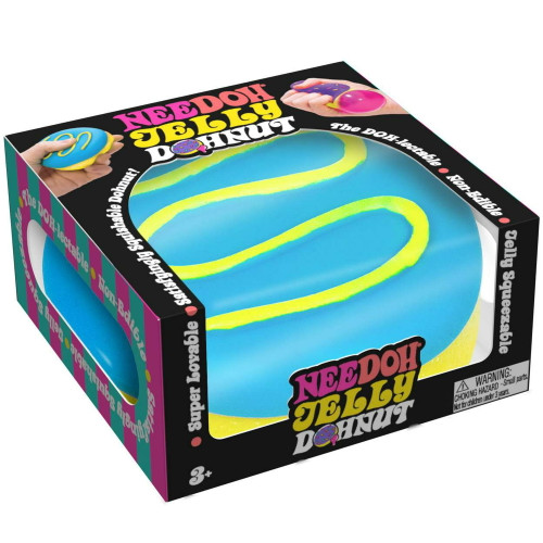 the black package with frosted donut within