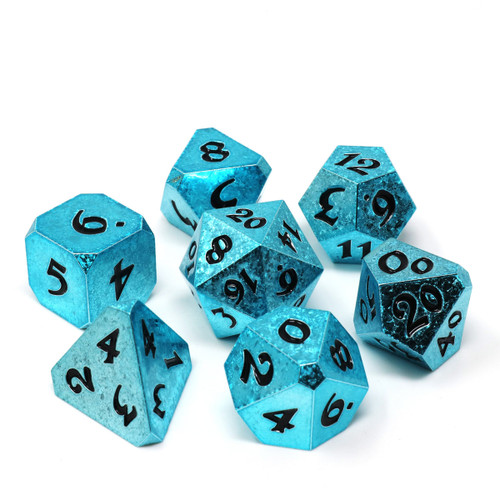 bright glaciers dice with black numbers