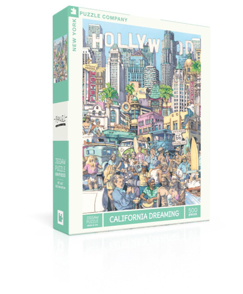 front of puzzle box of California Dreaming
