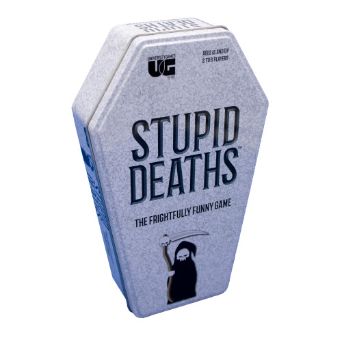 white coffin shaped tin
