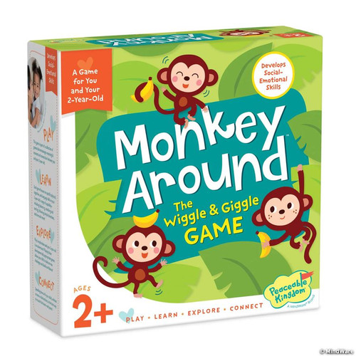 monkeys on the cover of the board game box
