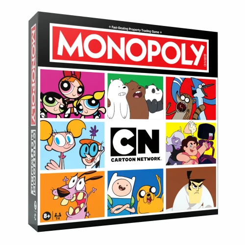 Game box with a grid of character art from Cartoon Network shows