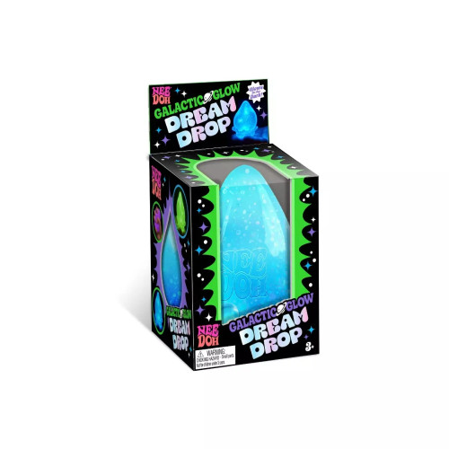 One Galactic Glow Dream Drop toy in its black package.