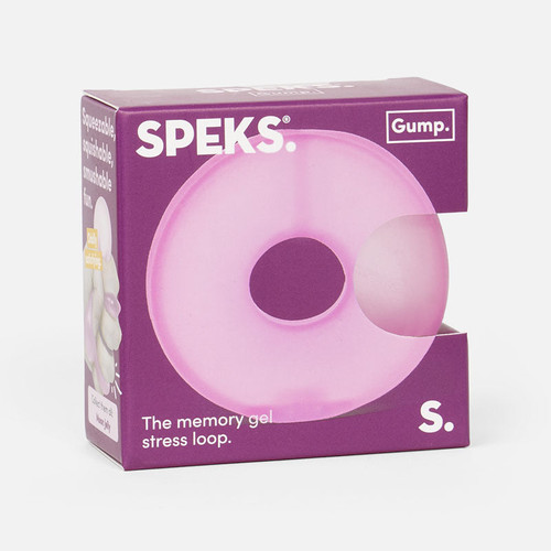 The dark pink packaging for squishy