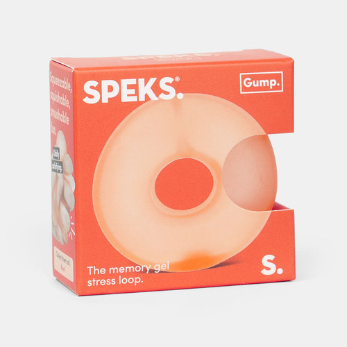 the packaging with an orange donut squish