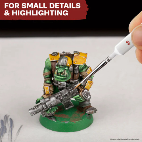 Brush adds details to a miniature