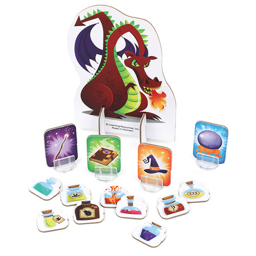 cardboard components potions and a dragon
