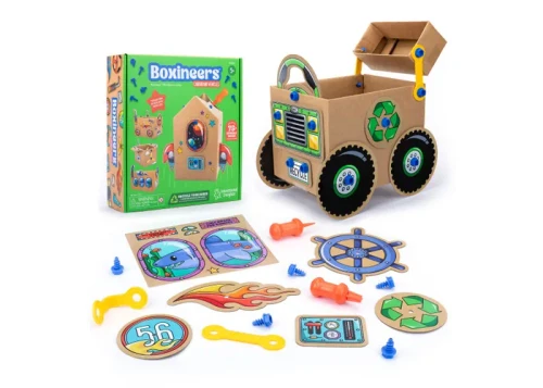 Box contents with a completed vehicle