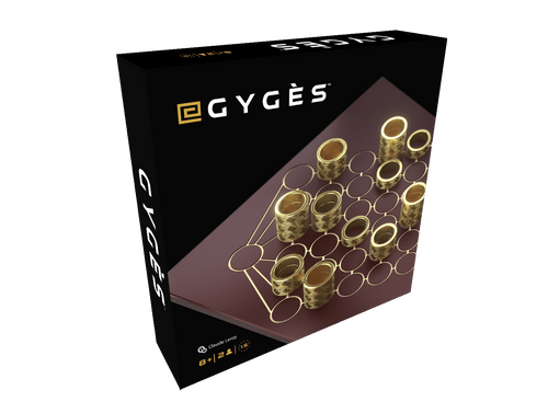 Game box, depicting the rings and board within