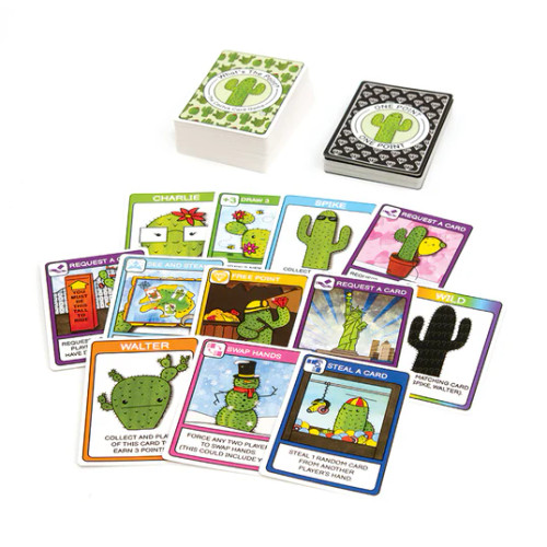 Example cards and included decks