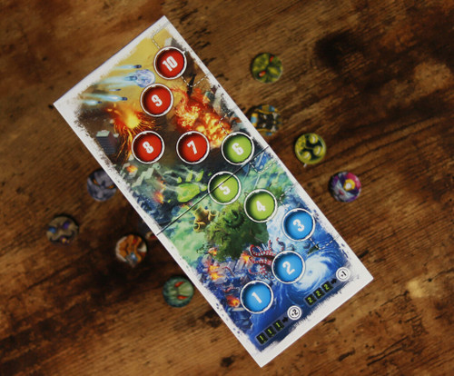 Included board and tokens