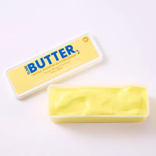 Slime with the shape and appearance of a stick of butter