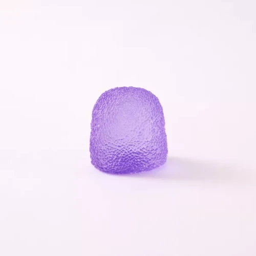 Purple gumdrop-shaped squish toy
