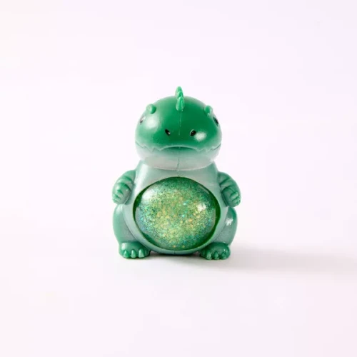 Dinosaur toy with a squishy belly