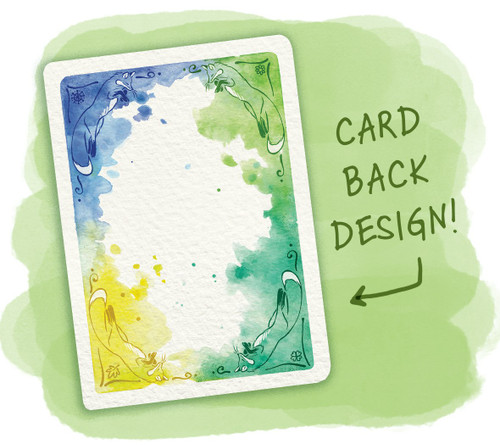 Watercolor design card backs