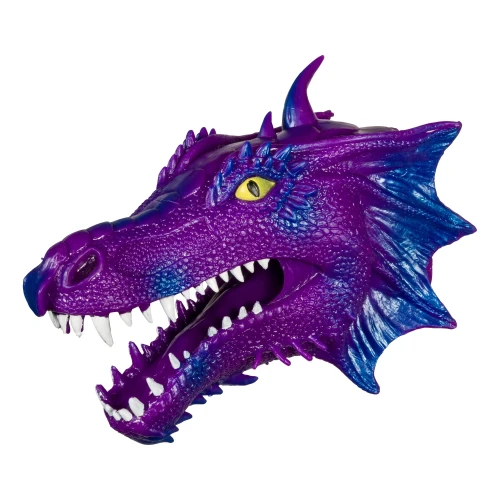 Purple dragon-head hand puppet