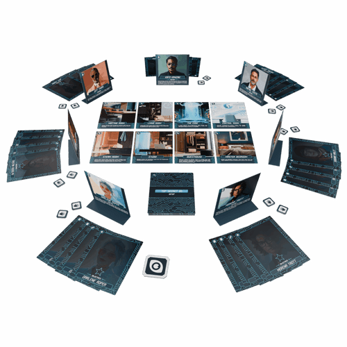 game components with each character set up