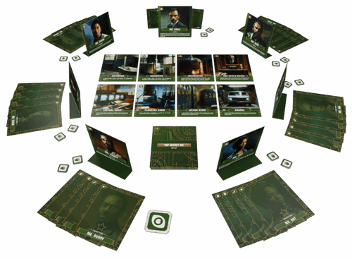 cards with each player set up