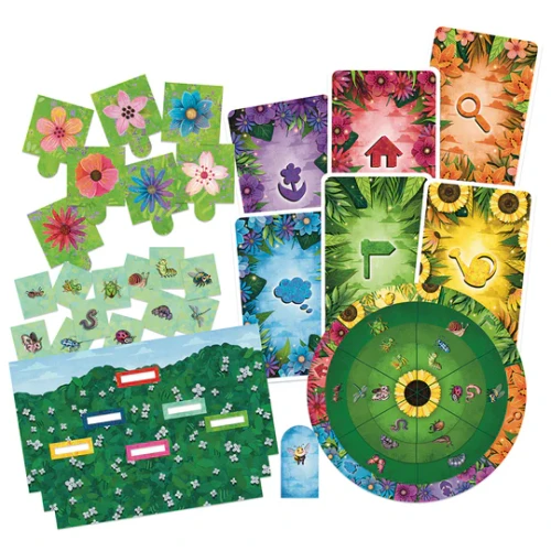 Box components, including a decoder and clue cards