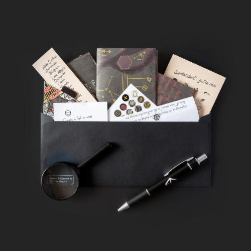 Mystery contents spilling out of an envelope