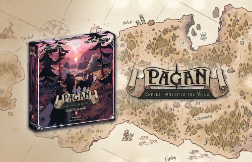 Expansion box on a map background