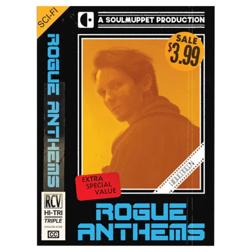 Box set cover art in the style of VHS or cassette tape sleeve