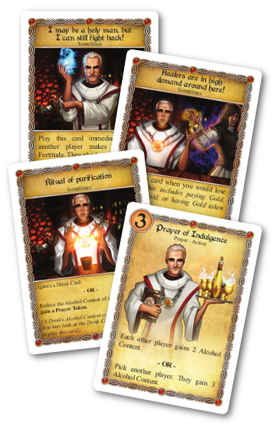 game components featuring 4 cards