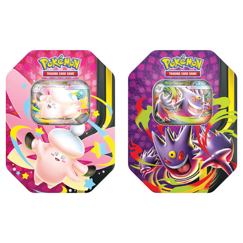 pink and purple tins