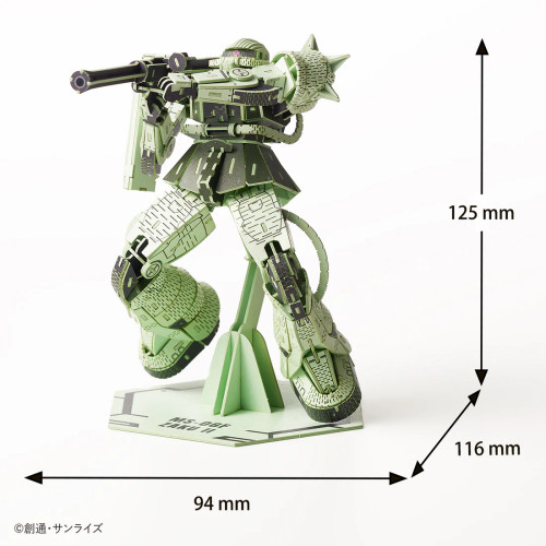 Model with dimensions shown