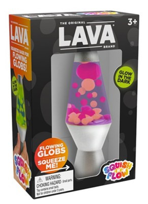 A Lava Squish N Flow toy in its package