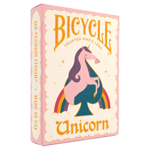 light pink packaging with a pink unicorn
