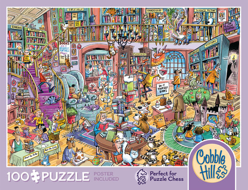 front of puzzle box with purple boarder