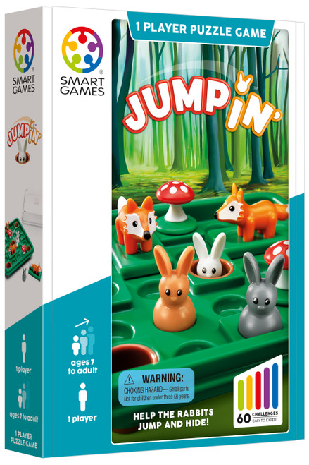 front of packaging with rabbits and foxes