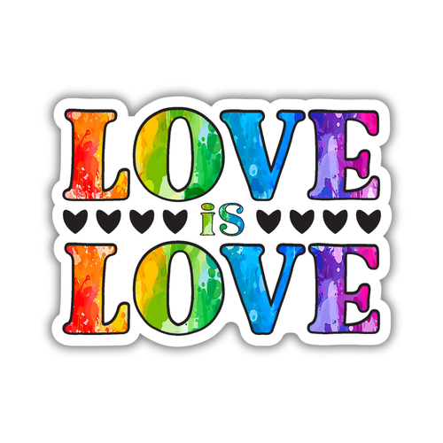 rainbow font, love is love