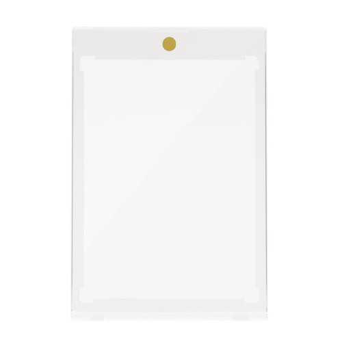 clear card with magnetic circle