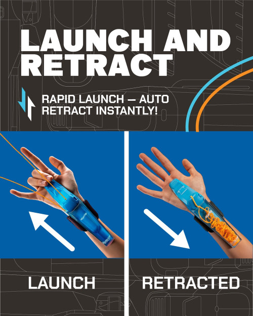 launch and retracted images of the string