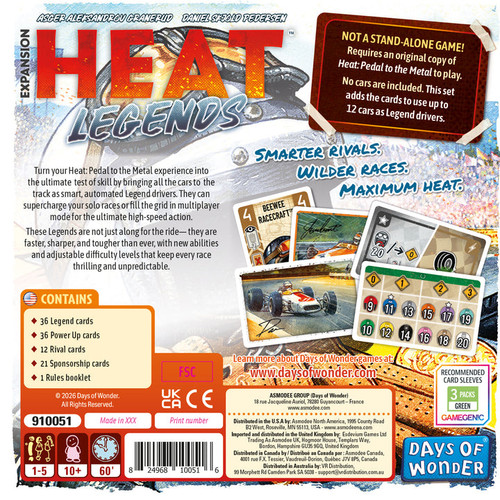 back of packaging with blurb, sample cards, and content list
