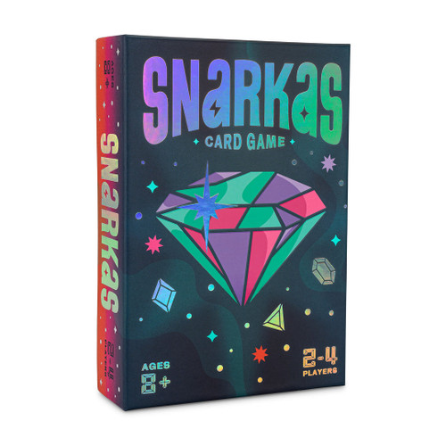 a shiny card game box navy withy cool colored gems