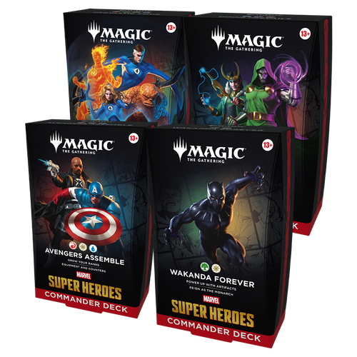 All four Commander Deck options